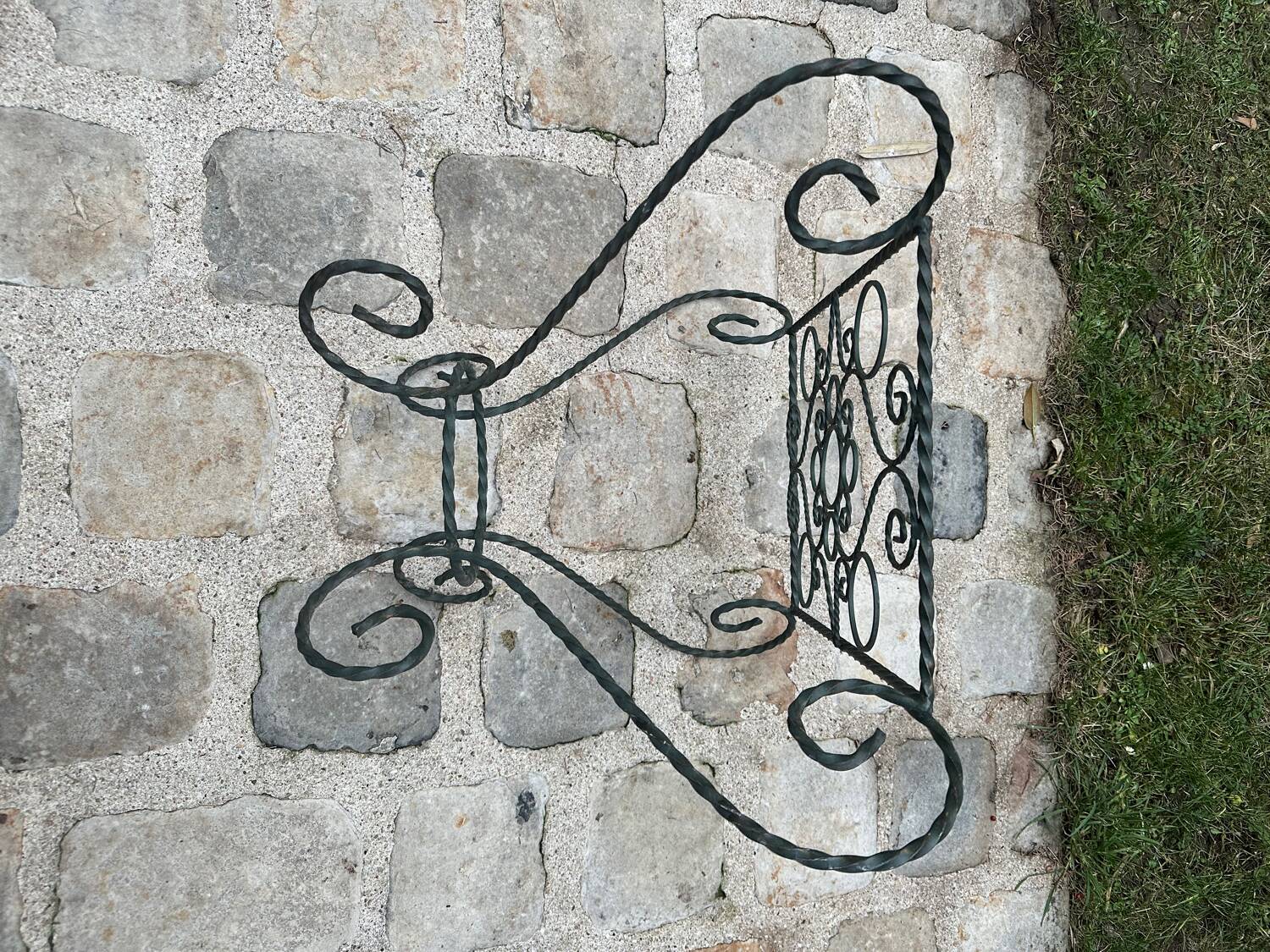 Wrought iron coffee table