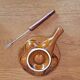 Set Of 4 Vintage French Escargot Snail Cook Pots 6 Snail Wells With Forks 3488
