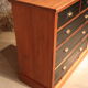 English mahogany black dresser