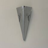 Pair of vintage wall lights, chrome-plated metal, France, 1980