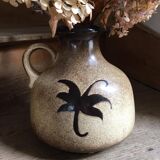 Vase with handle from the 60s stamped Scheurich Keramik