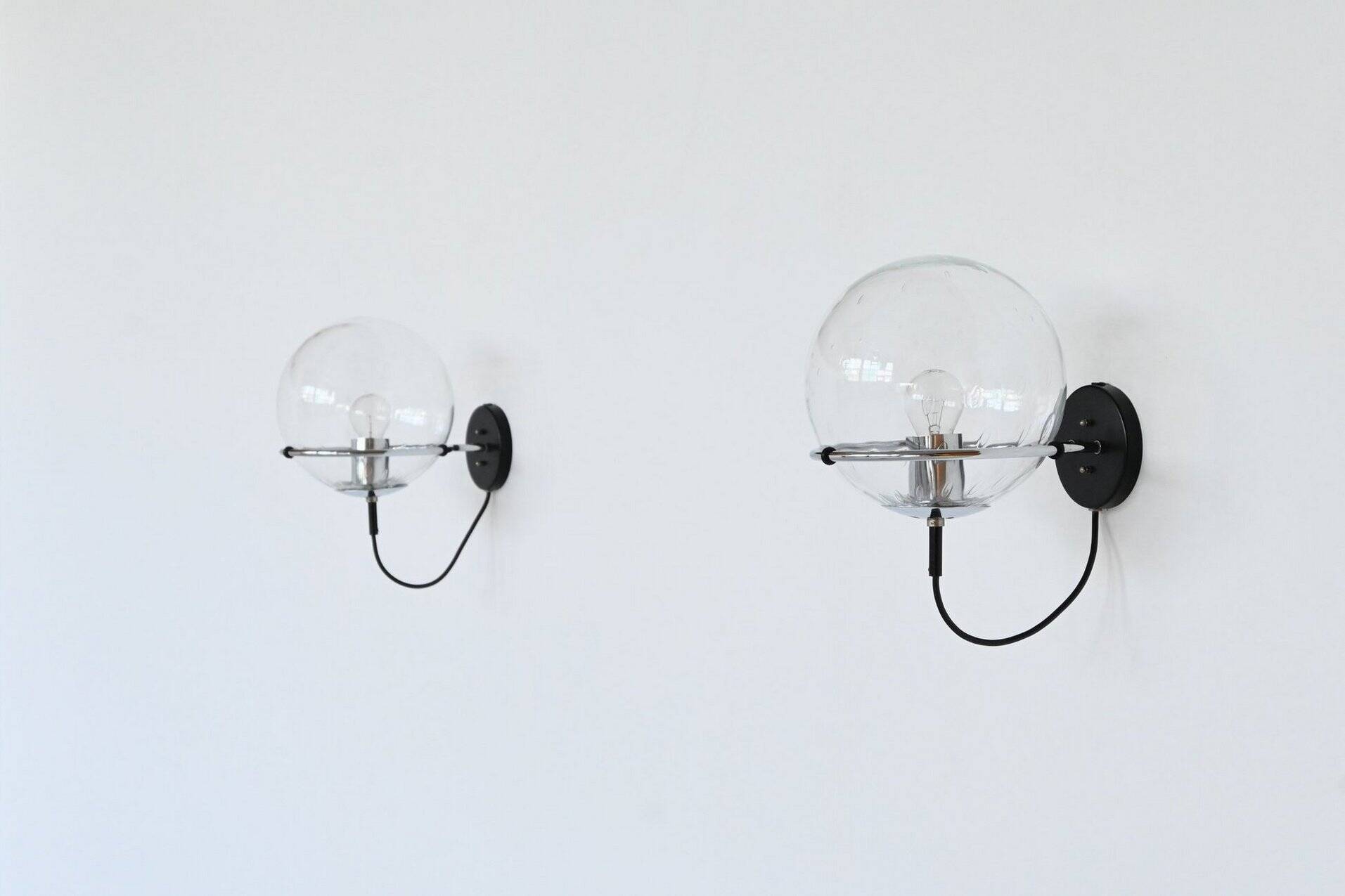 Frank Ligtelijn 'Raindrop' sconces RAAK The Netherlands 1970