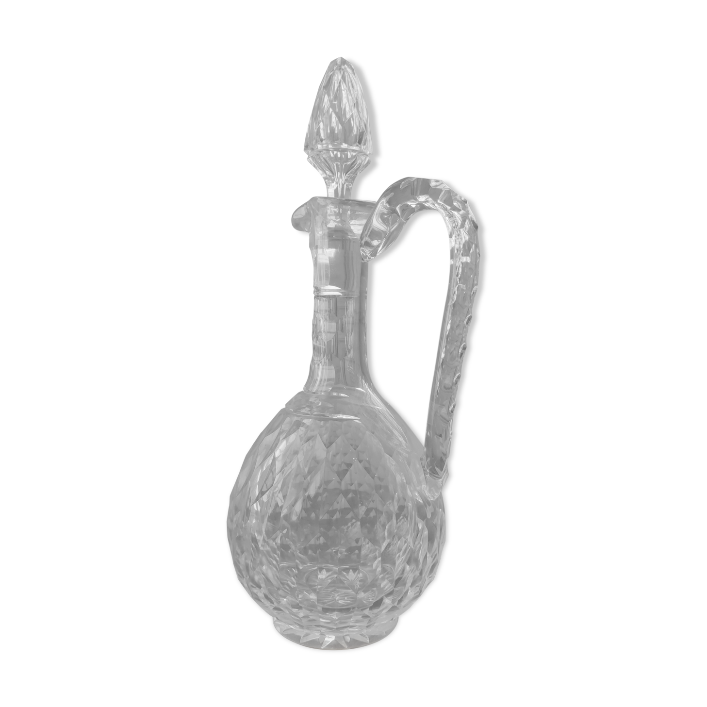 Carved crystal decanter 19th century