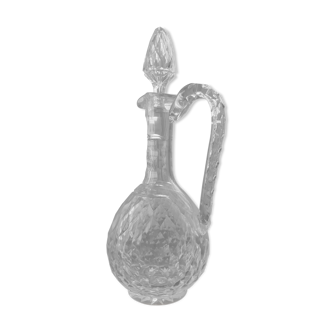 Carved crystal decanter 19th century