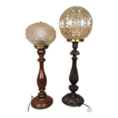 Pair of portugese wooden lamp