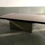 Table basse salon cocktail Paul Michel loupe d’orme