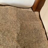 Petit fauteuil capitonné