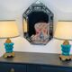 Louis XIV Regency mirror with parcloses engraved glass Italy