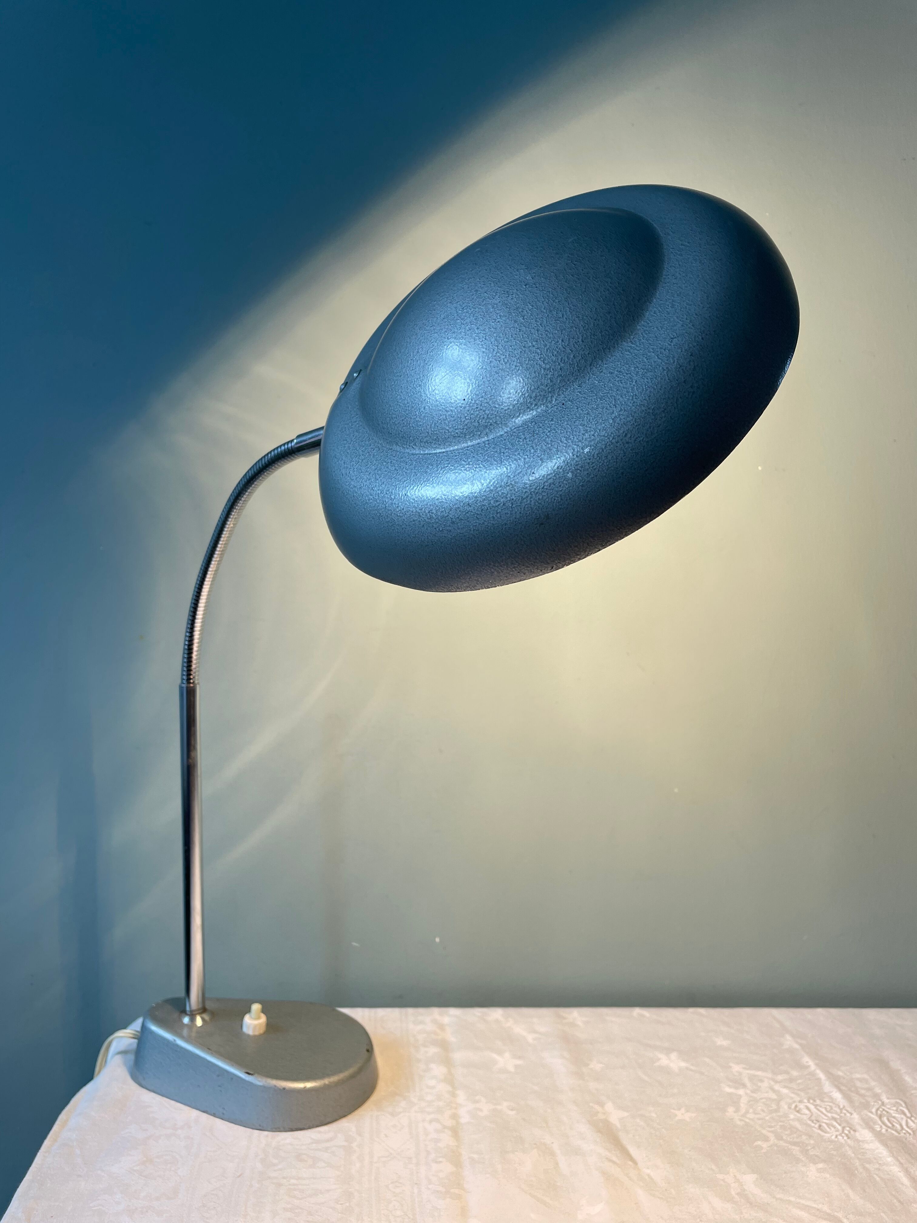 Vintage flexible desk lamp Aluminor 1960