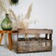 Old wooden bin or bottle holder