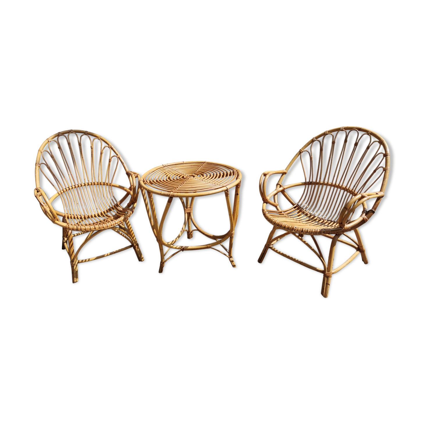 Rattan lounge from the 60s and 70s