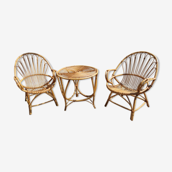 Rattan lounge from the 60s and 70s