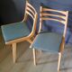 Pair of restored 1960s compass leg chairs