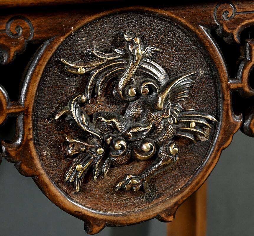 Large Asian Stool in the Viardot style – Late 19th century