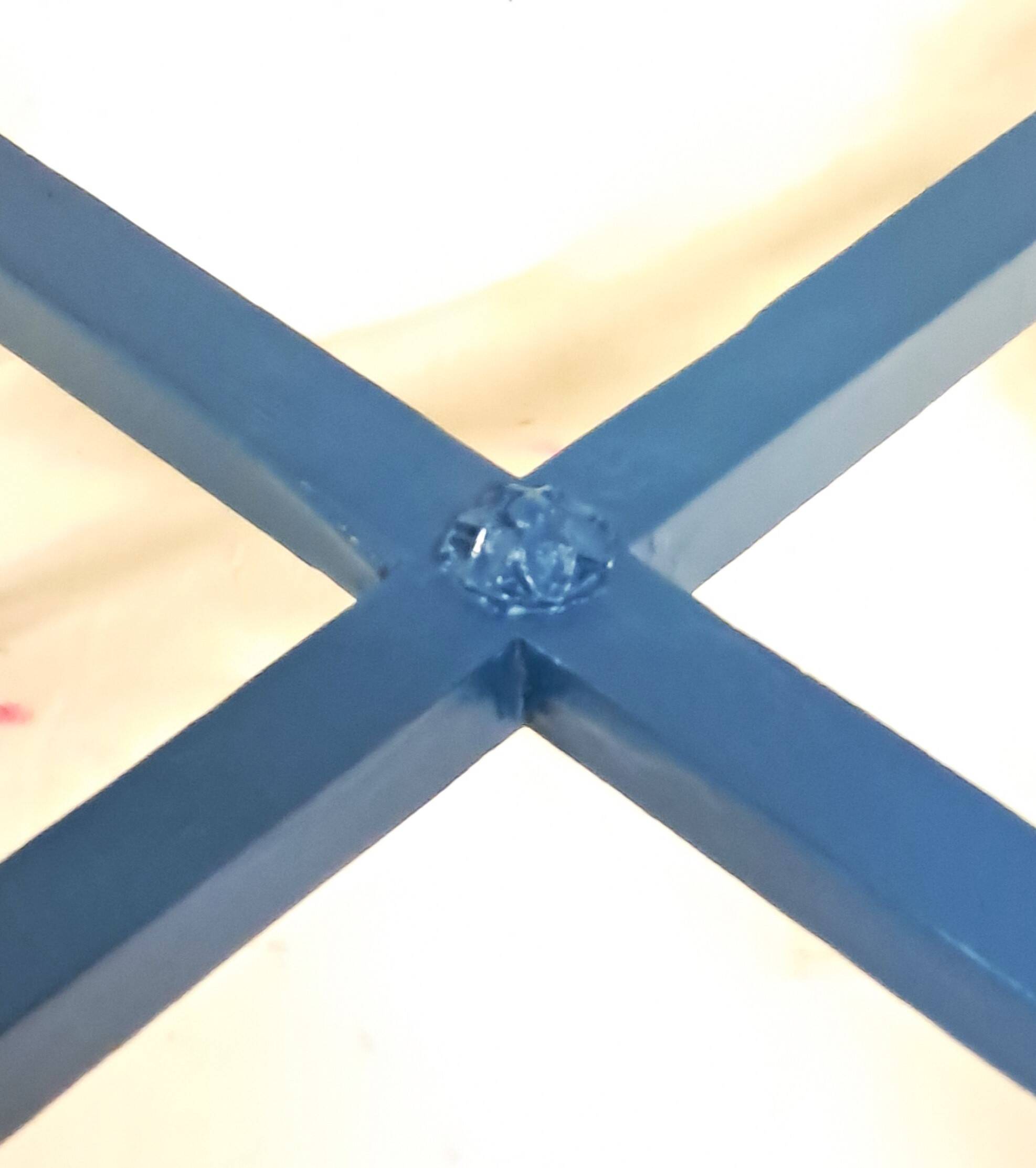 Napoleon III Modernized Guéridon Table in Blue