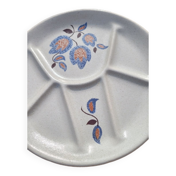 Plate set of 5 St Amand vintage Sologne model