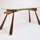 Mid-century side table by Max Kment, maple, cord, Austria, 1950s