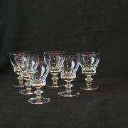 6 Antique Baccarat Cut Crystal Port or White Wine Glasses?