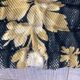 Antique hand-stitched boutis bedspread, floral fabric, 19th century.