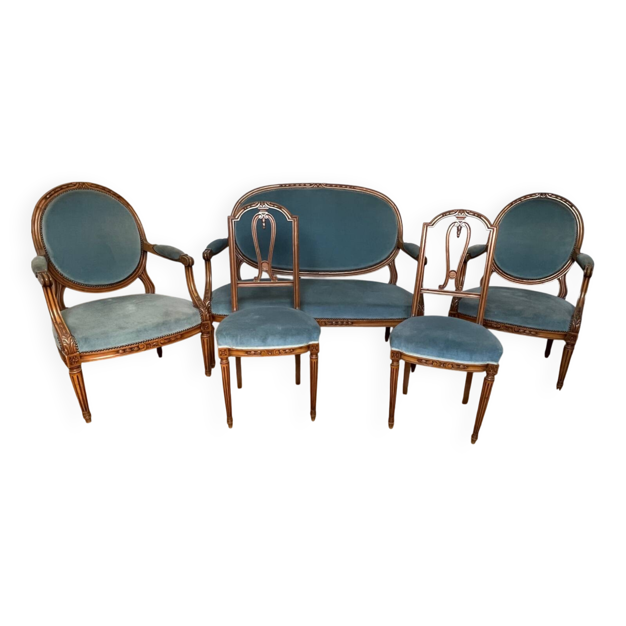 Salon style Louis XV, 5 pièces