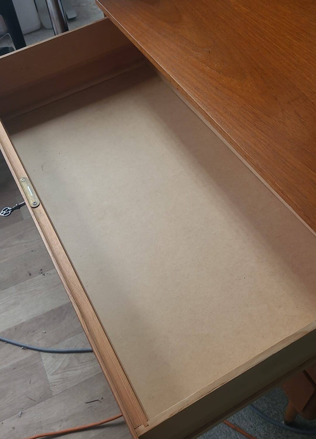 Vintage Scandinavian teak chest of drawers with 3 drawers – 1960s