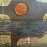 1960s vintage Vallauris ceramic coffee table