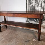 Draper table, oak wood console