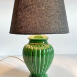 Green ceramic lamp 90s