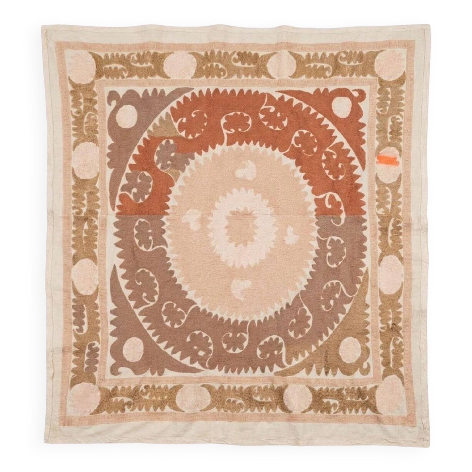 Vintage hand-embroidered tablecloth 133x143 cm