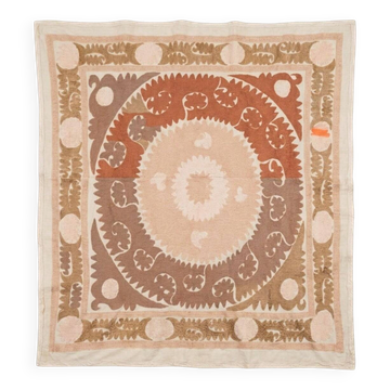 Vintage hand-embroidered tablecloth 133x143 cm