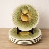 Vintage artichoke plates in majolica