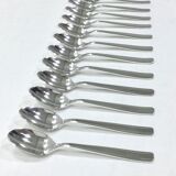 12 mocha spoons in silver metal