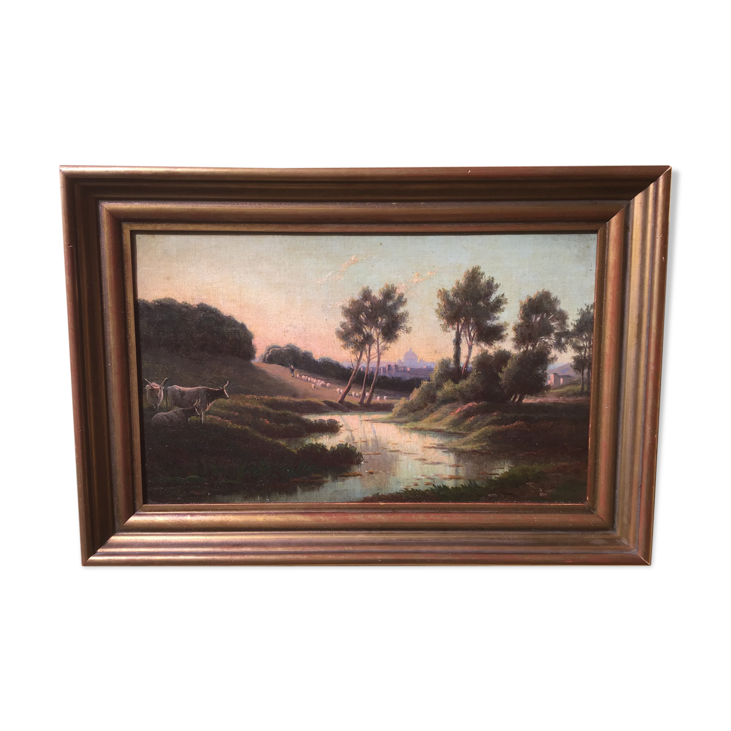 Landscape painting of Tuscany Italy