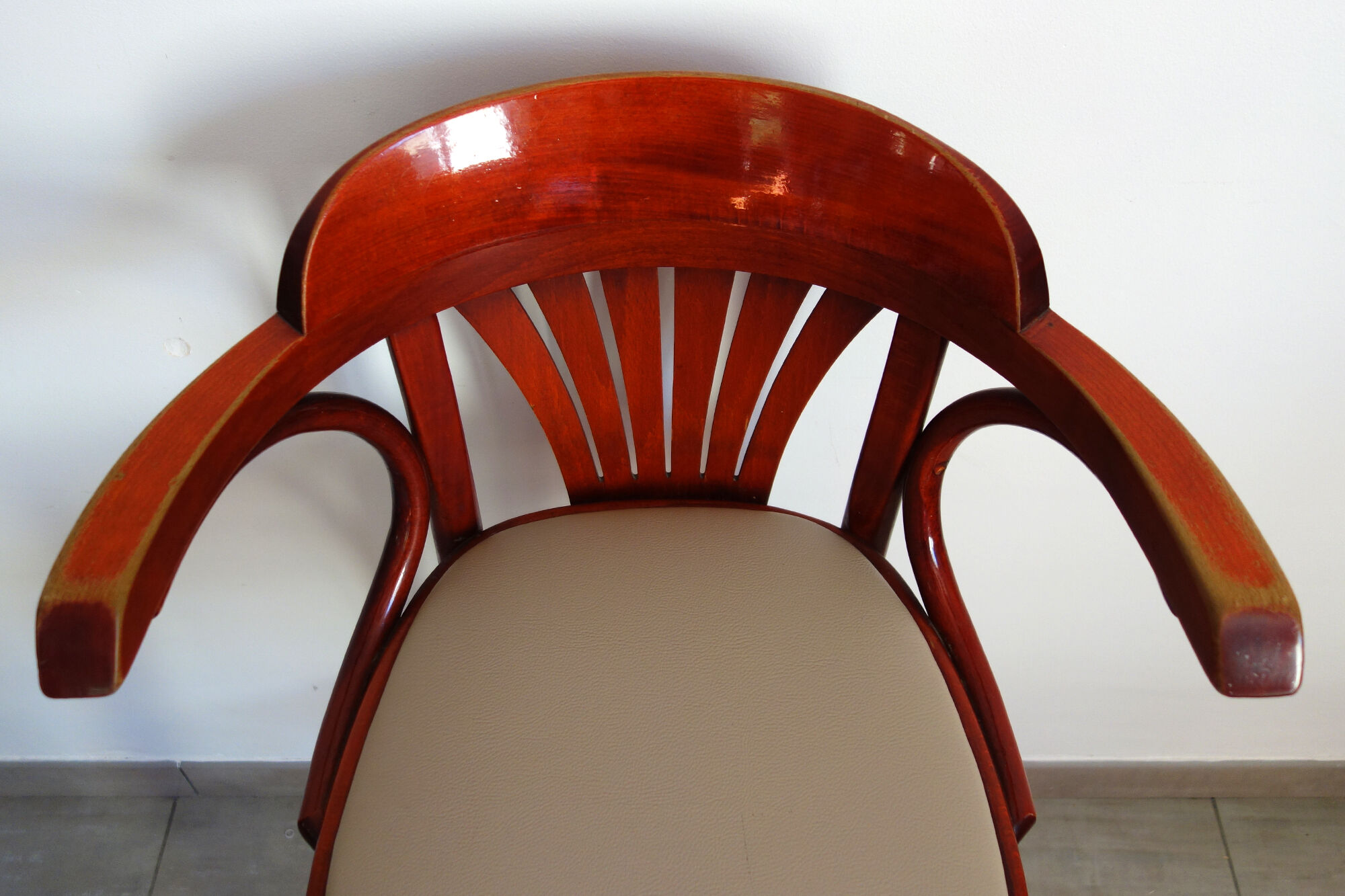 Pair of high bistro stools