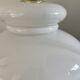 Suspension vintage en opaline blanche