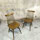 Paire de chaises scandinaves vintage.