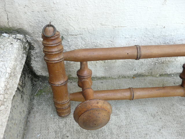 bamboo coat holder Napoleon III 4 hooks