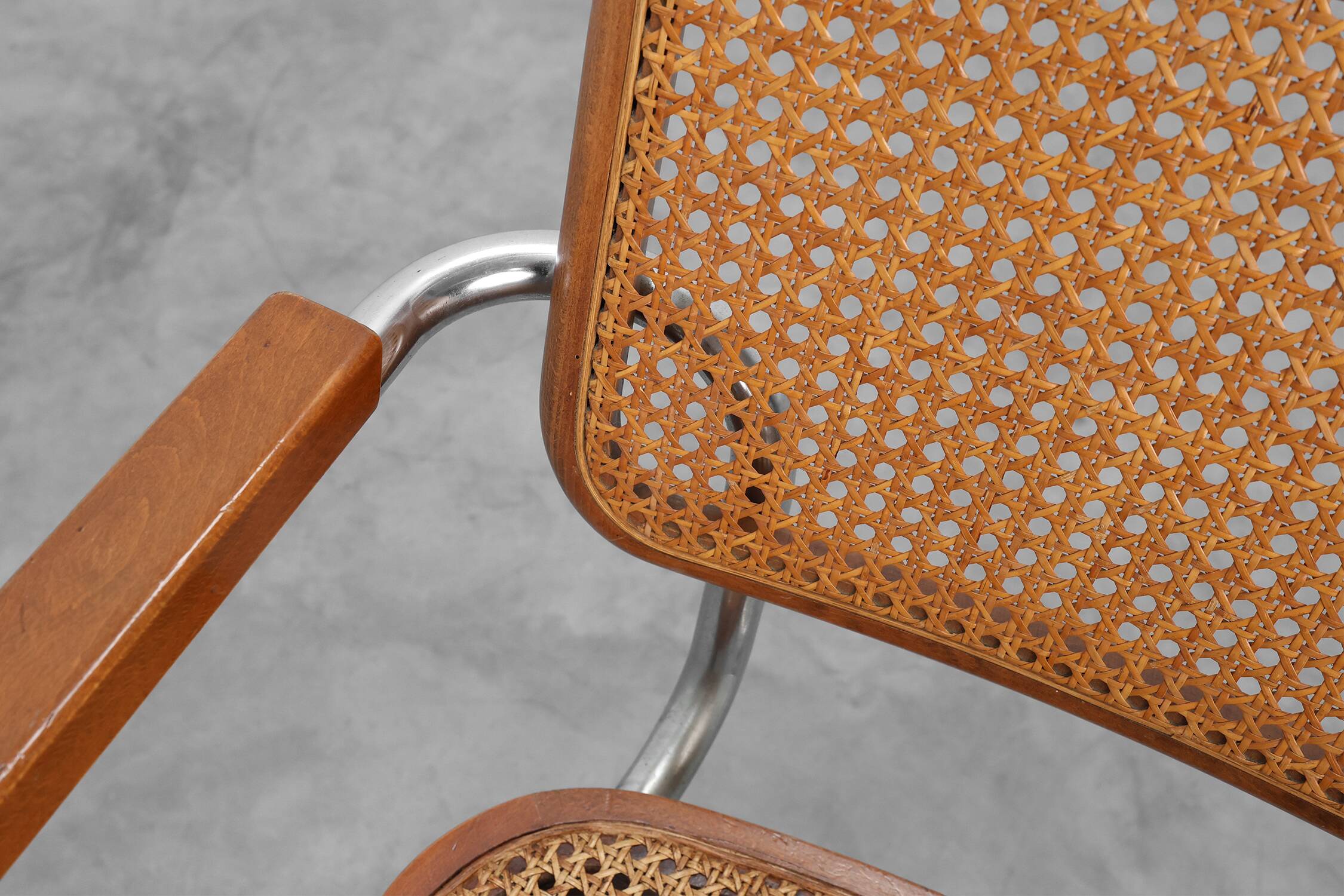 Bauhaus Cesca B64 Armchair by Marcel Breuer, Italy 1928