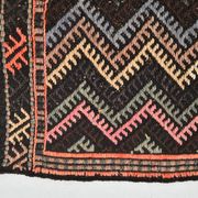 6x14 Kilim Multicolor Natural Wool Kilim Rug For Designer, 190x417 Cm