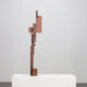 Abstract constructivist wooden sculpture, Netherlands, 1970s