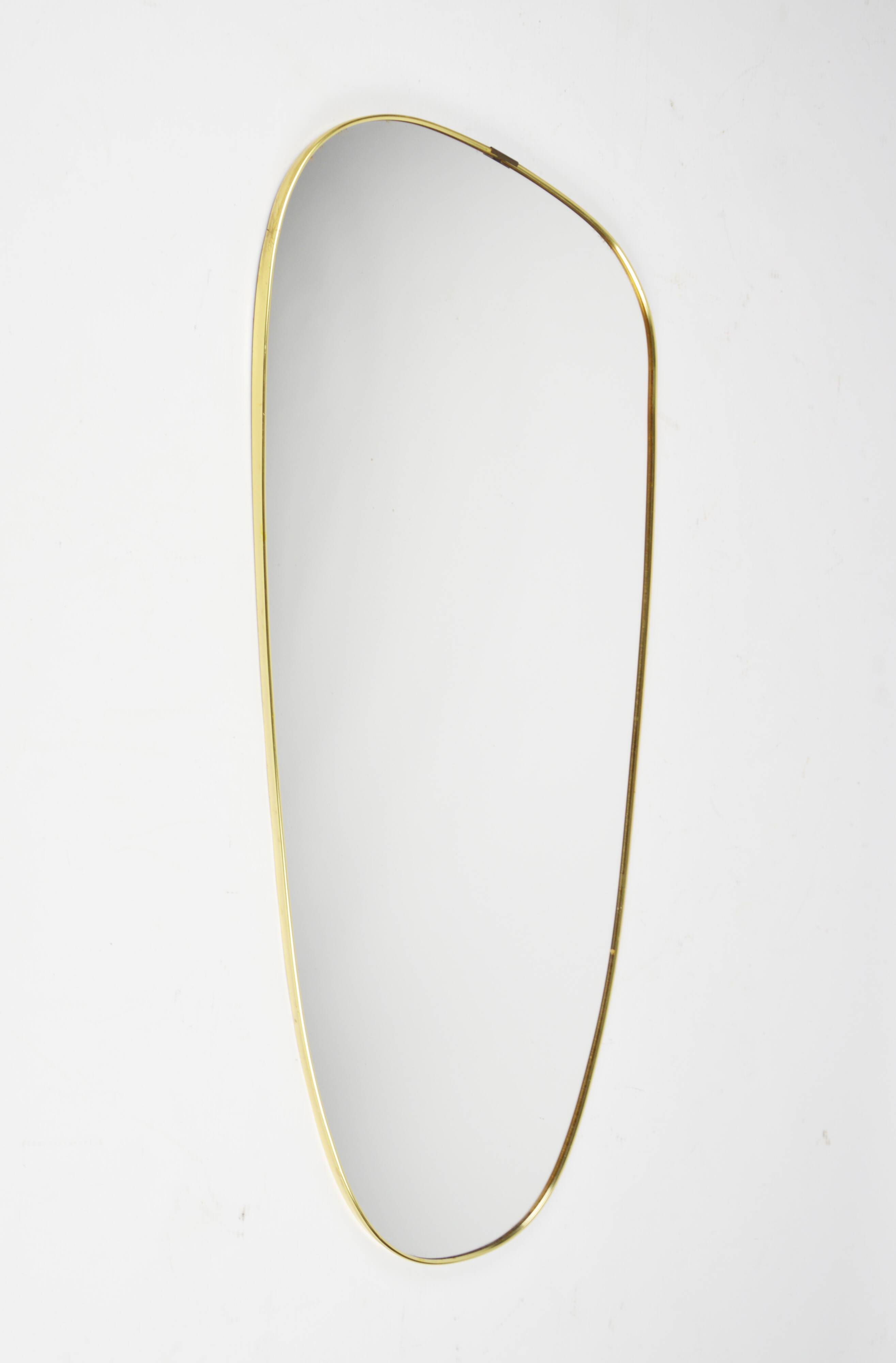 Miroir à cadre doré, années 1970