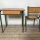 Bureau d’écolier et sa chaise années 50