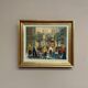 Original Swedish Oil on Canvas – “Market Scene” by Arne Wallsten – Signed
