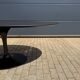Knoll Tulip oval dining table 198/244cm black Feniks laminate