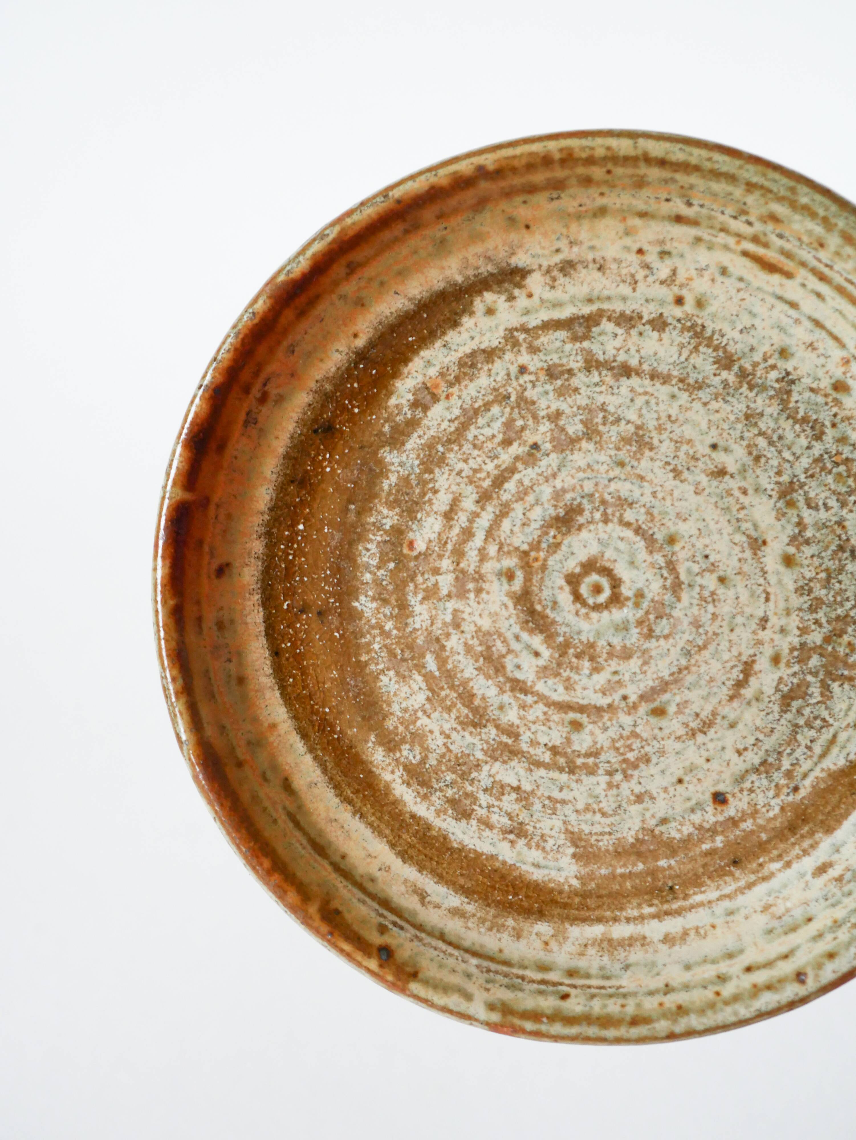 Glazed stoneware pocket tray, 1970