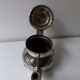 Silver metal teapot