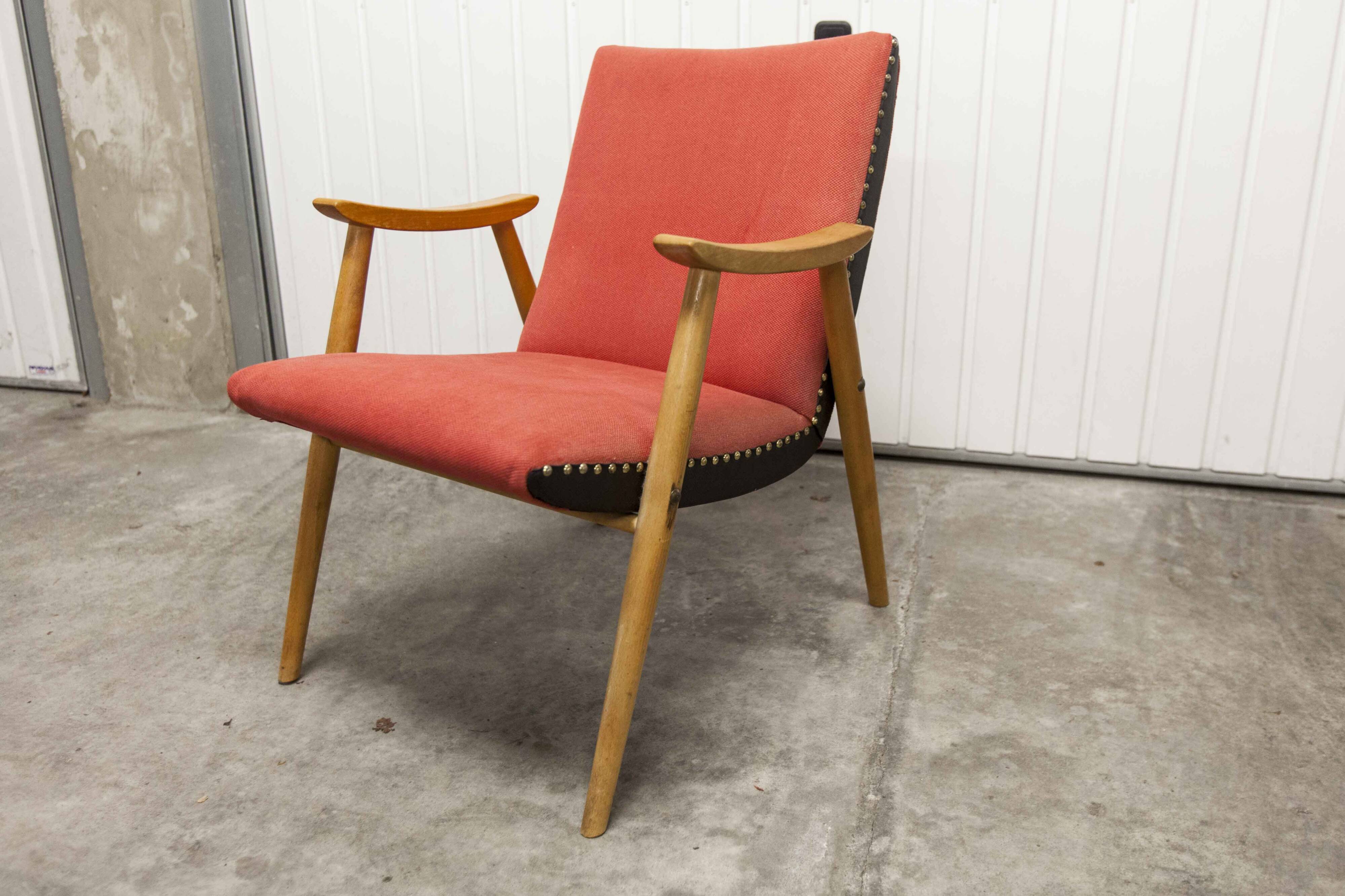 Scandinavian rockabilly armchair 1950s