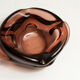 Cendrier Murano rond forme atypique violet rose 1950
