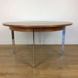 Table à manger en bois de rose du milieu du siècle par Merrow Associates