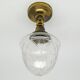 Lampe suspendue vintage en laiton, années 1930